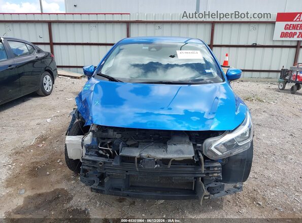 3N1CN8EV4ML834642 2021 NISSAN VERSA Blue Widok wnętrza z tyłu