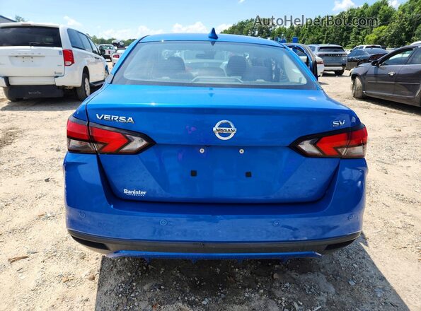 3N1CN8EV5ML813654 2021 NISSAN VERSA Blue Вид ззаду