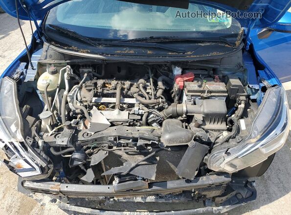 3N1CN8EV6ML835596 2021 NISSAN VERSA Blue Widok wnętrza z tyłu