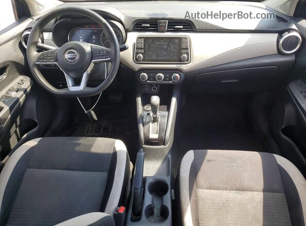 3N1CN8EV6ML835596 2021 NISSAN VERSA Blue Widok deski rozdzielczej