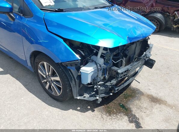 3N1CN8EV6ML891330 2021 NISSAN VERSA Blue Widok z przodu
