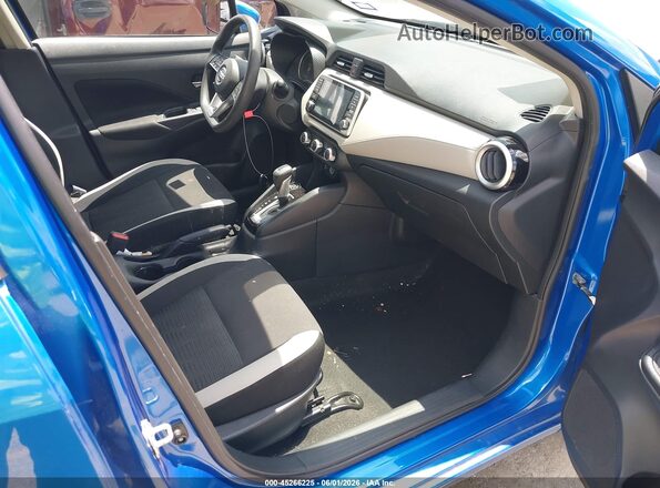 3N1CN8EV6ML891330 2021 NISSAN VERSA Blue Widok wnętrza z przodu
