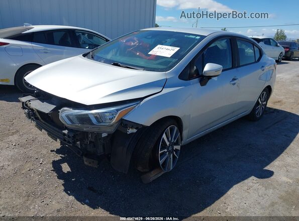 3N1CN8EV7ML828009 2021 NISSAN VERSA Gray Передня ліва чверть