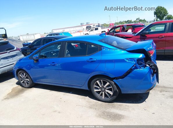 3N1CN8EV7ML860989 2021 NISSAN VERSA Blue Սալոնի 360 աստիճան տեսք