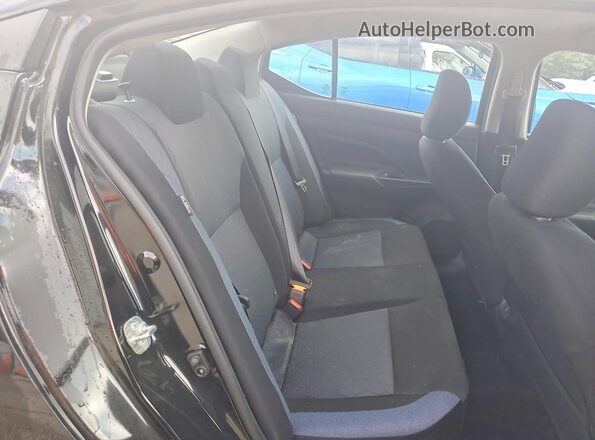 3N1CN8EV7SL853098 2025 NISSAN VERSA Black Widok tylnych siedzeń