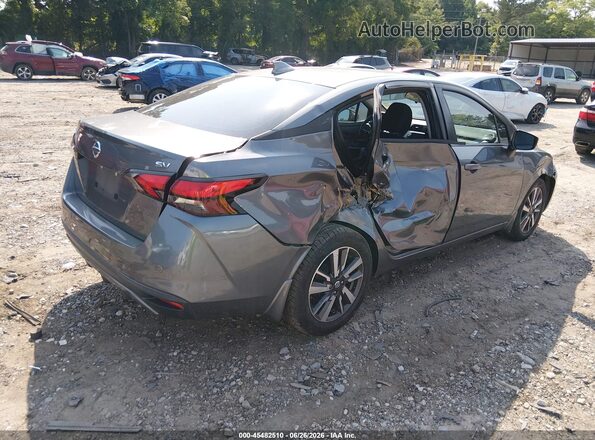 3N1CN8EV8ML923159 2021 NISSAN VERSA Серый Задняя правая четверть