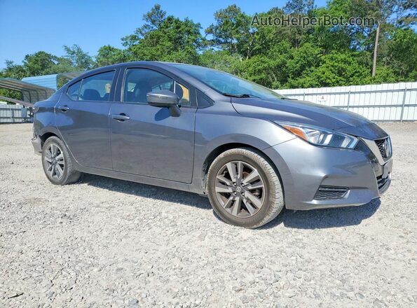 3N1CN8EV9ML826147 2021 NISSAN VERSA Gray Передня права чверть