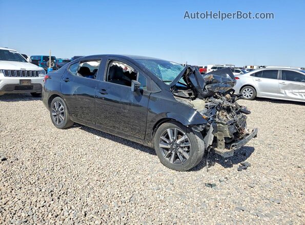 3N1CN8EV9ML856099 2021 NISSAN VERSA Black Передня права чверть