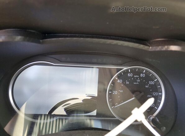 3N1CN8EV9ML856099 2021 NISSAN VERSA Black Вид щитка приладів