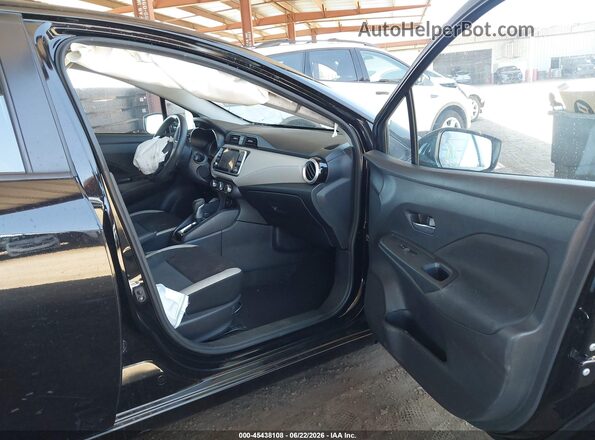 3N1CN8EV9ML867913 2021 NISSAN VERSA Black Вид салону спереду