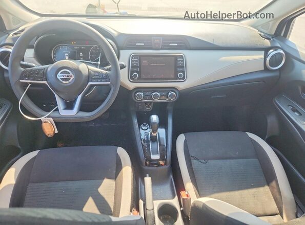 3N1CN8EVXML876734 2021 NISSAN VERSA White Dashboard view