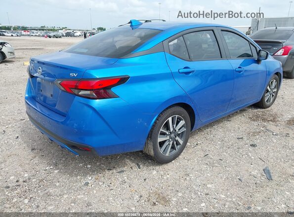 3N1CN8EVXML889290 2021 NISSAN VERSA Синий Задняя правая четверть