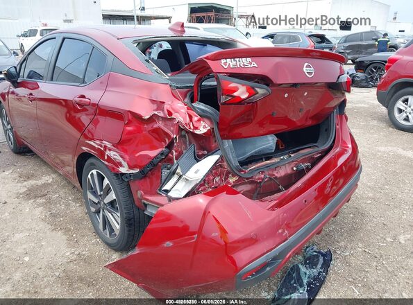 3N1CN8FV0LL866243 2020 NISSAN VERSA Burgundy Widok z przodu