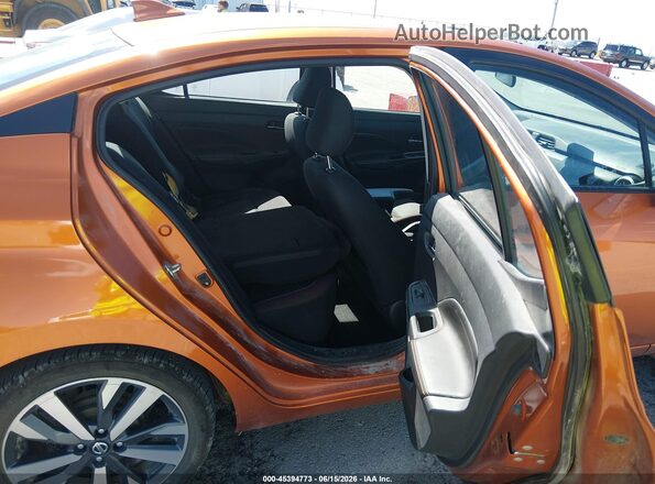 3N1CN8FV1ML855348 2021 NISSAN VERSA Orange Вид наклейки з VIN-кодом
