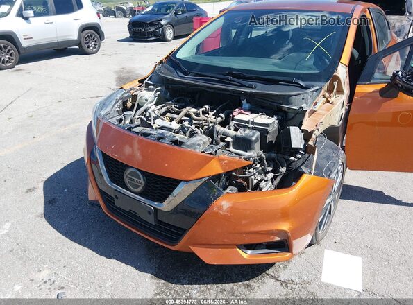 3N1CN8FV1ML855348 2021 NISSAN VERSA Orange Вид спереду