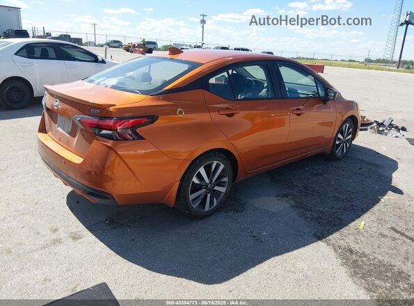 3N1CN8FV1ML855348 2021 NISSAN VERSA Orange Задня права чверть