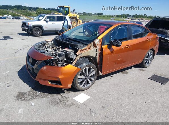 3N1CN8FV1ML855348 2021 NISSAN VERSA Orange Передня ліва чверть