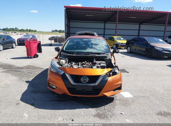 3N1CN8FV1ML855348 2021 NISSAN VERSA Orange Вид задньої частини салону