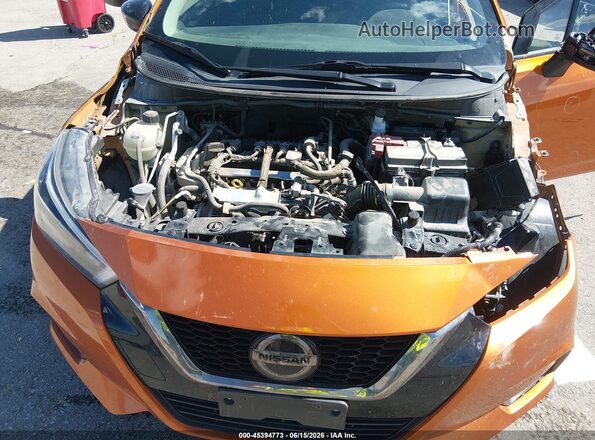 3N1CN8FV1ML855348 2021 NISSAN VERSA Orange Вид ззаду