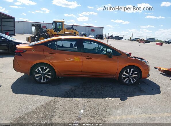 3N1CN8FV1ML855348 2021 NISSAN VERSA Orange Панорамний вид салону 360°