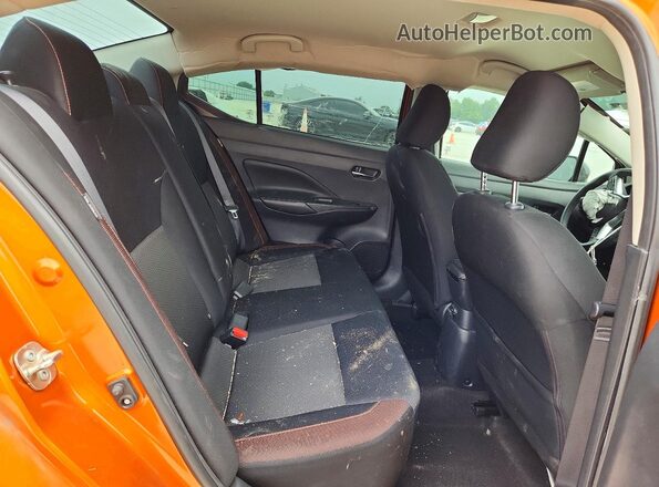 3N1CN8FV7ML855144 2021 NISSAN VERSA Orange უკანა სავარძლების ხედი