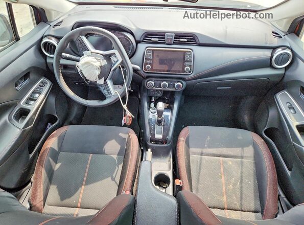 3N1CN8FV7ML855144 2021 NISSAN VERSA Orange წინა პანელის ხედი