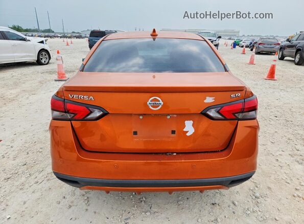 3N1CN8FV7ML855144 2021 NISSAN VERSA Orange უკანა ხედი