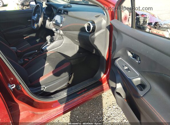 3N1CN8FV7SL876945 2025 NISSAN VERSA Red წინა სალონის ხედი