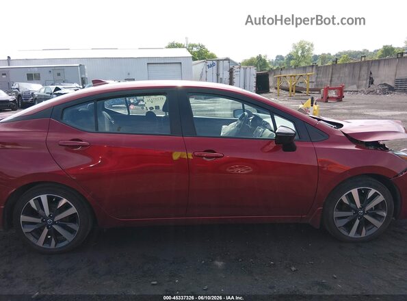 3N1CN8FV8ML815915 2021 NISSAN VERSA Red უკანა სალონის ხედი