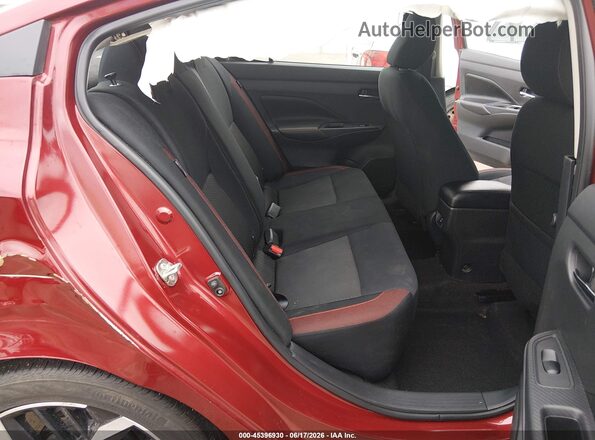 3N1CN8FV9PL831092 2023 NISSAN VERSA Red Вид наклейки з VIN-кодом