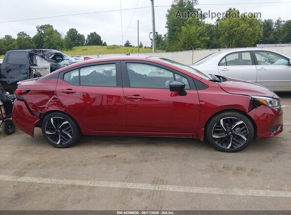 3N1CN8FV9PL831092 2023 NISSAN VERSA Red Вид задньої частини салону