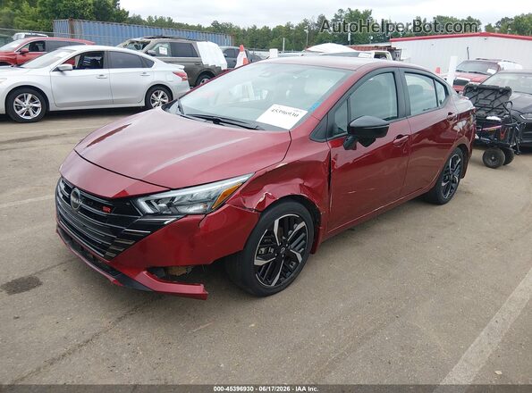 3N1CN8FV9PL831092 2023 NISSAN VERSA Red Передня ліва чверть