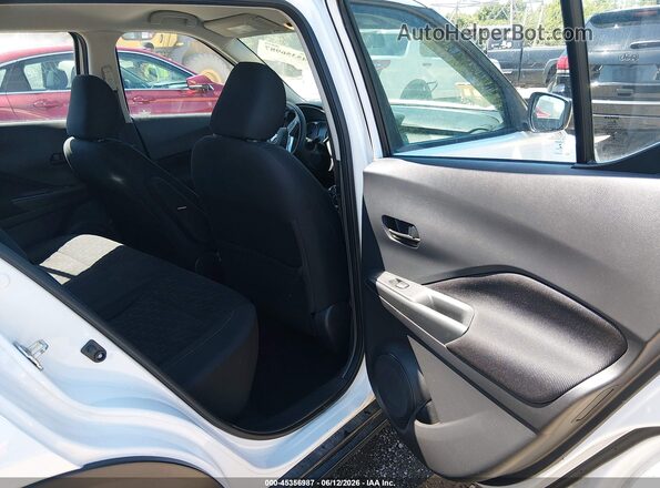 3N1CP5BV0ML464562 2021 NISSAN KICKS White VIN კოდის სტიკერის ხედი
