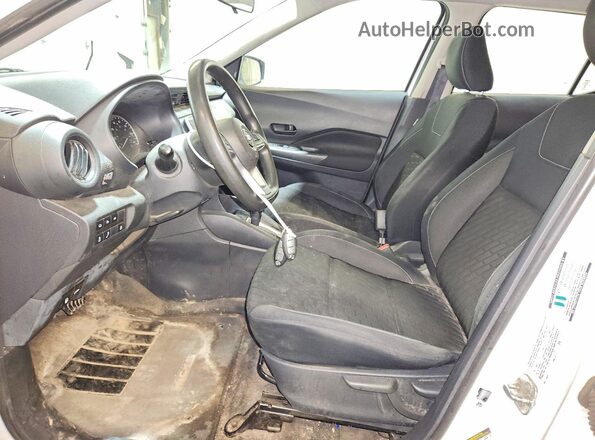 3N1CP5BV0ML549420 2021 NISSAN KICKS White Вид салону спереду