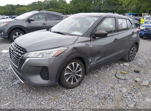 3N1CP5BV0PL563922 2023 NISSAN KICKS Gray Առջևի ձախ երեք քառորդ տեսարան