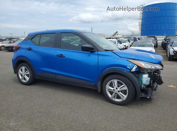 3N1CP5BV1NL518081 2022 NISSAN KICKS Blue Front right