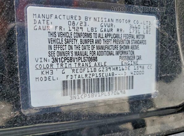 3N1CP5BV1PL570698 2023 NISSAN KICKS Black 