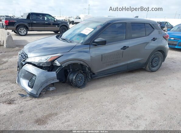 3N1CP5BV1RL480289 2024 NISSAN KICKS Серый Передняя левая четверть