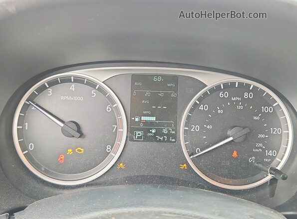 3N1CP5BV1SL499026 2025 NISSAN KICKS White Instrument cluster view