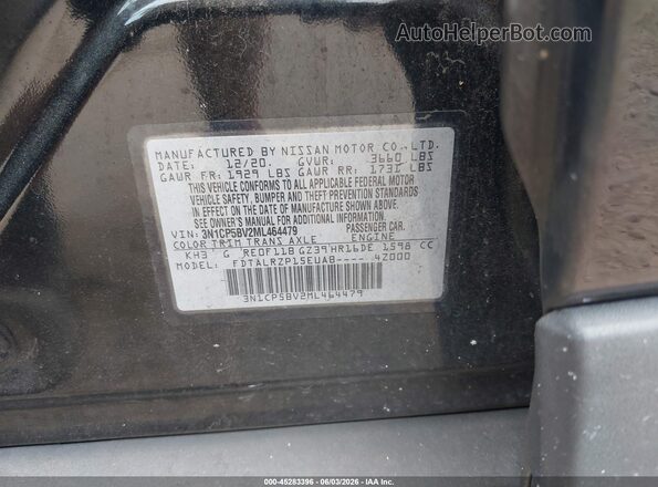 3N1CP5BV2ML464479 2021 NISSAN KICKS Black Engine compartment view
