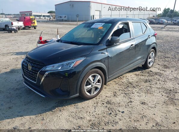 3N1CP5BV2ML493982 2021 NISSAN KICKS Черный Передняя левая четверть