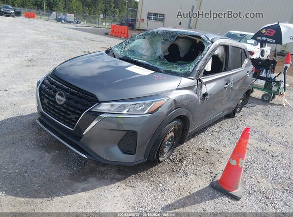 3N1CP5BV2NL483101 2022 NISSAN KICKS Gray Передня ліва чверть