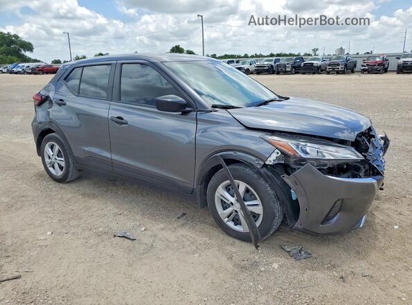 3N1CP5BV2NL496057 2022 NISSAN KICKS Серый Передняя правая четверть
