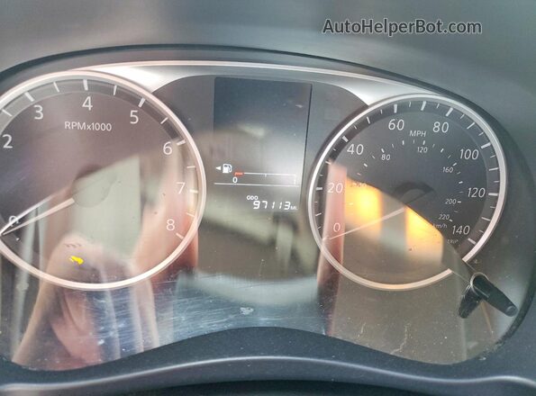 3N1CP5BV2NL496530 2022 NISSAN KICKS White Вид щитка приладів