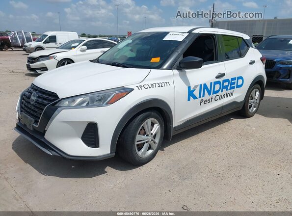 3N1CP5BV2PL511384 2023 NISSAN KICKS Белый Передняя левая четверть