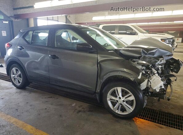 3N1CP5BV4ML518140 2021 NISSAN KICKS Gray Передня права чверть