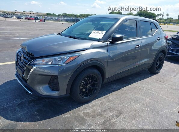 3N1CP5BV4RL549783 2024 NISSAN KICKS Gray Передня ліва чверть