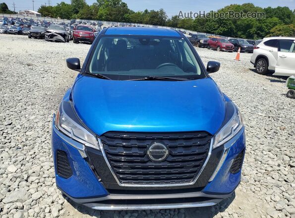3N1CP5BV5ML477274 2021 NISSAN KICKS Blue წინა ხედი