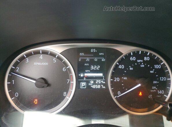 3N1CP5BV6LL487990 2020 NISSAN KICKS White Вид щитка приладів