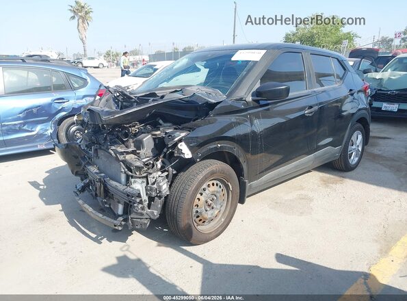 3N1CP5BV6LL548514 2020 NISSAN KICKS Black Առջևի ձախ երեք քառորդ տեսարան
